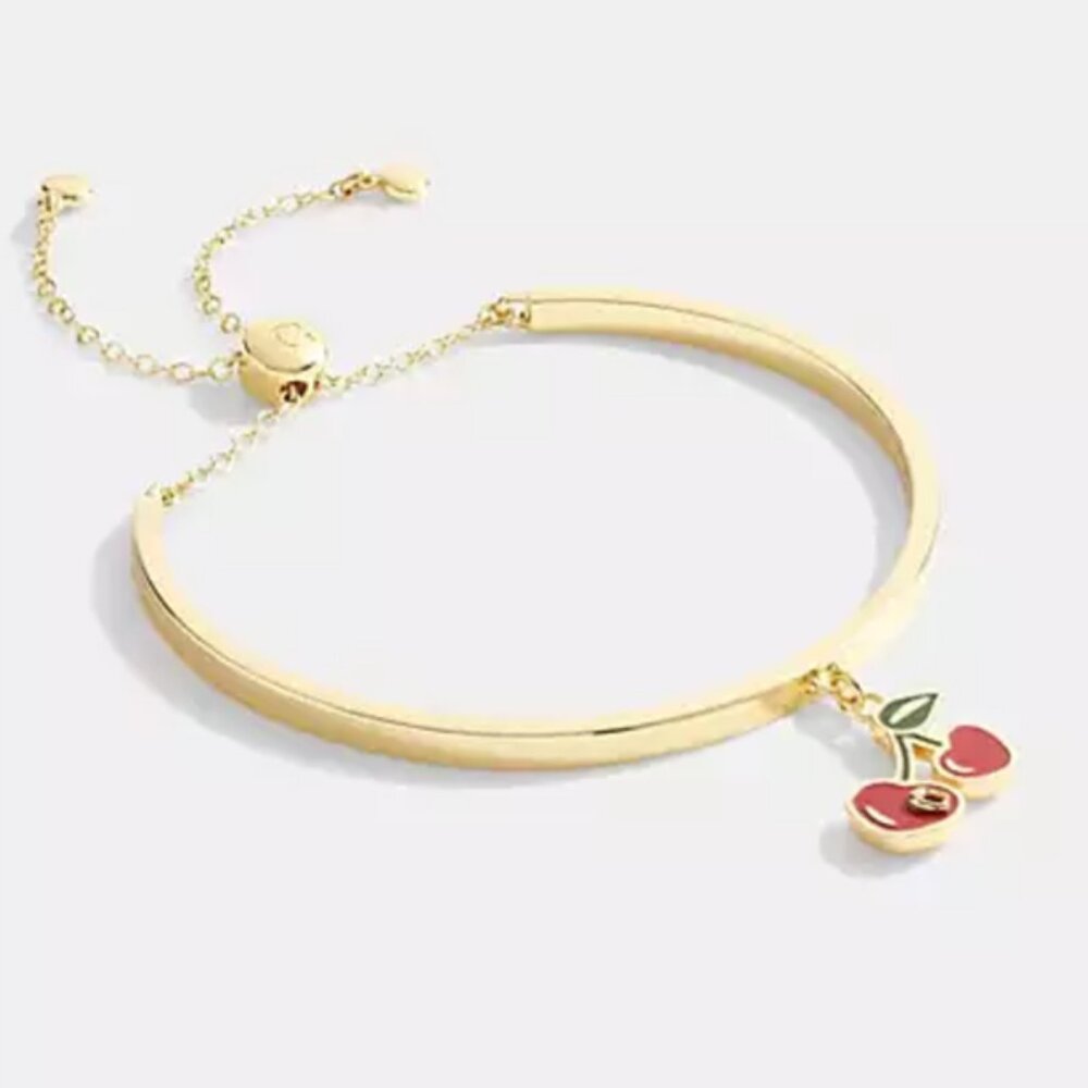 NIB SOLD OUT Coach Heart Cherry Slider Bracelet Retail Price $118.00